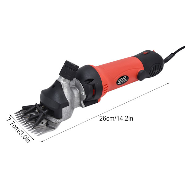 690W Elektrisk Fårklippare Justerbar Hastighet Klippset Djur Klippning Jordbruk Klippmaskin Tillbehör US-kontakt 110V 60Hz