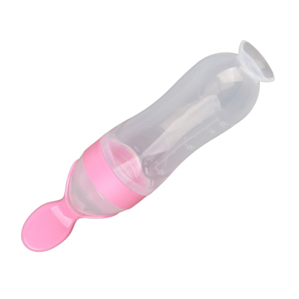 90ml Baby Squeezing Feeding Spoon Silicone Feeding Bottle Training Spoon Infant Cereal Food Feeder