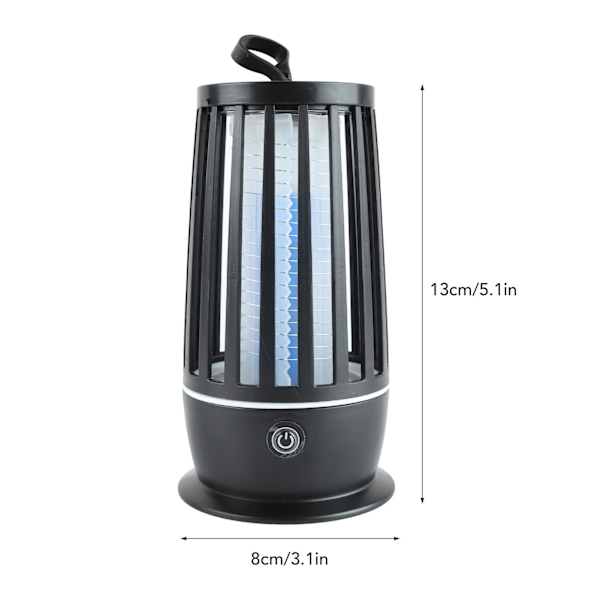 Elektrisk Fluedrepende Lys 110V 220V PP USB Ladbar Stille Fluesnarefelle Lampe for Innendørs Utendørs