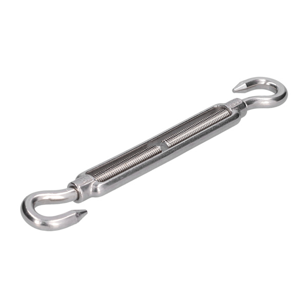 5 stk. Strammeskruer med krok og krok, Wire Rope Tension, 304 rustfritt stål, Skygge Seil Hardware M4