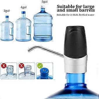 Vandpumpe til flaske, egnet til universelle 2-5 gallon flasker