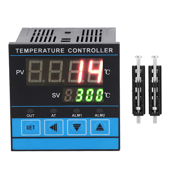 Intelligent Temperaturregulator med Digital PID RELAySSR Utgang 0-400℃ AC220V