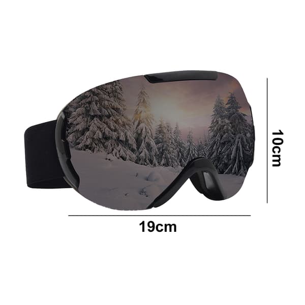 Skibriller dobbel antidugg, briller antiblomstvind