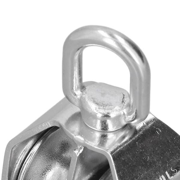 32mm/1,3 tommer Marine Trinse Dobbelt Hjul Rulle 250kg Belastning 304 Rustfrit Stål til Yachter Speedbåde
