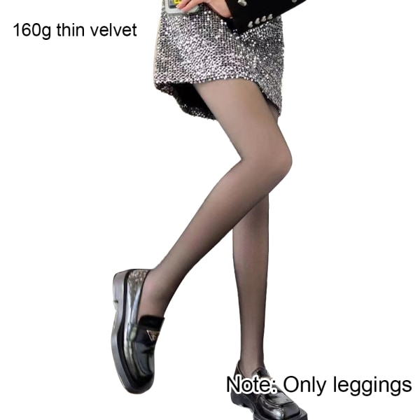 Sukkahousut Naisten Tekoläpinäkyvä fleecevuorattu elastiset leggingsit Wint