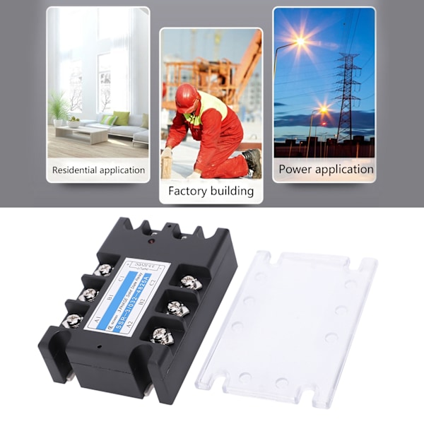 3-Fase SSR DC-Styring AC 480V 25A Solid State Relay Industrielt Udstyr SSR-3/032-4825A