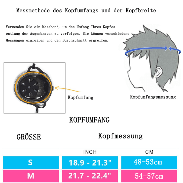 Lasten pyöräilykypärä / skeittikypärä, säädettävä, polkupyörään, skeittilautaan, potkulautaan, BMX:ään, 3-13-vuotiaille pojille ja tytöille.