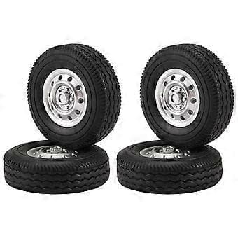 4 st Gummihjul Däck för WPL D12 Mini 1/16 RC Drift Truck Bil Reservdelar Tillbehör