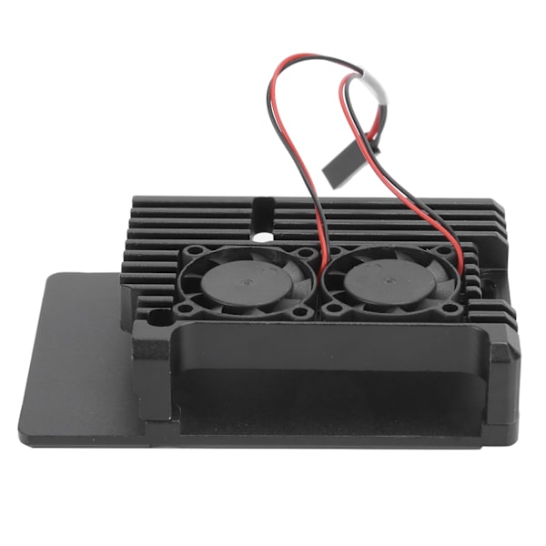 Aluminiumfodral med dubbla fläktar Kylskal för Raspberry Pi 4B Datortillbehör