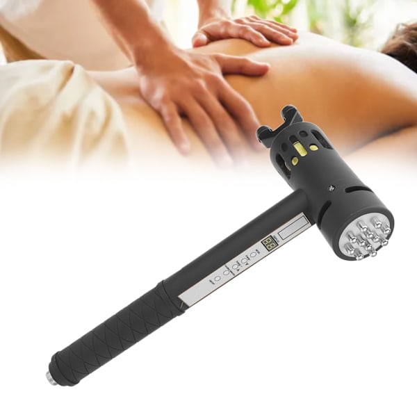 Shockwave Terapi Maskine 9 Gear 3 Arbejdstilstande Muskelafslapning Massager Shockwave Maskine Sort 100‑240V EU Stik