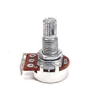 A20K-ohm Kontrollpott Gitarr Ljud Ton Potentiometer med Delad Axel 18mm GP202