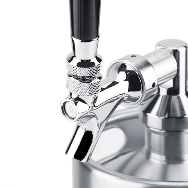 3,6L Mini Rustfrit Stål Keg med Hane Tryk-Hjemmebrygning Craft Øl Dispenser System