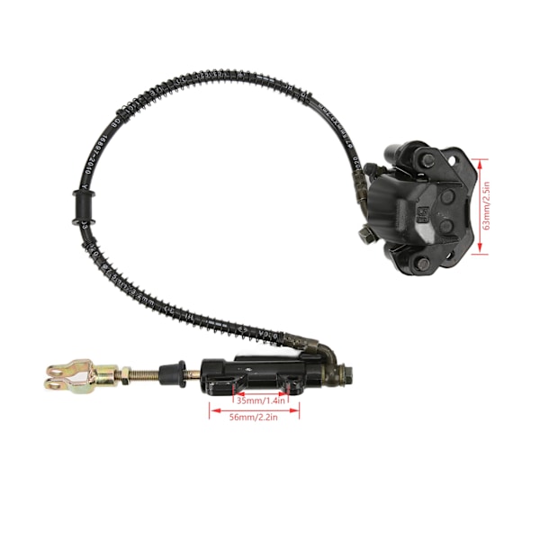 Bakre bremsekalipersett med 2 bremseklosser for Taotao Boulder B1 50‑125cc ATV