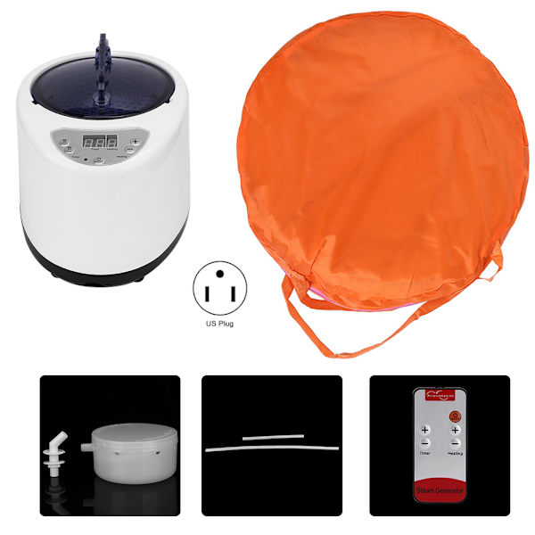 Hjemmebrug Vandafvisende Foldbar Damp Sauna Box Damptelt Spa Maskine til Dampbad US Stik 110V