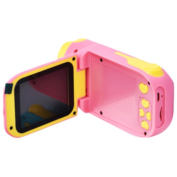 DV-kamera for barn, 4x digitalt zoomkamera (rosa)