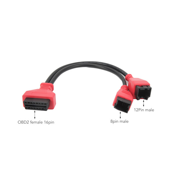OBD2 Kabeladapter 12-polig 8-polig Programmeringskontakt Bildiagnostiskt Verktyg Ersättning för Chrysler 2018+