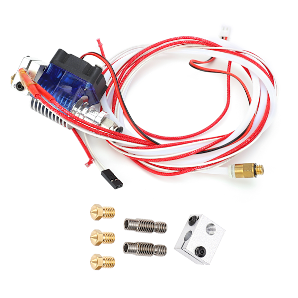 3D-skrivardel Hotend-kit Extruder Fjärrterminaluppsättning 1,75 mm/0,07 tum 0,4 mm/0,02 tum för V6