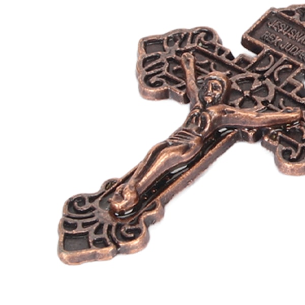 2 stk Kors Nøglering Elegant Legering Retro Jesus Religiøs Nøglering til Punge Rygsække Møntpunger Bilspejle