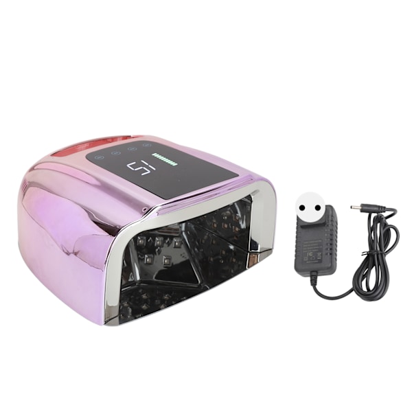 96W Negle tørreapparat Genopladelig LED Sensor Hurtig Hærdende Neglelampe Gradient Lilla 100~240V EU Stik