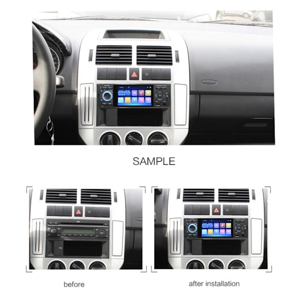 4,1 tommer MP5 Afspiller MP4 HD Bluetooth Radio U Disk Håndfri Opkald Stereo 12V