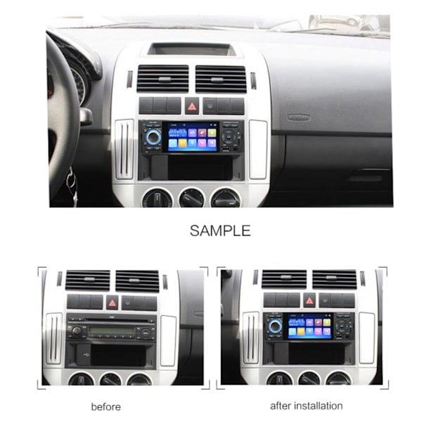 4,1 tuuman MP5-soitin MP4 HD Bluetooth-radio U-levy Hands Free -puhelut Stereo 12V