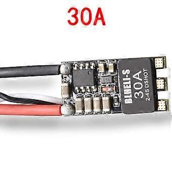 BLHeli-s Spring 20A/30A ESC 2-4S Stöder Mulitshot DSHOT för OneShot125 Multikopter Quadcopter Flygplan Borstlös