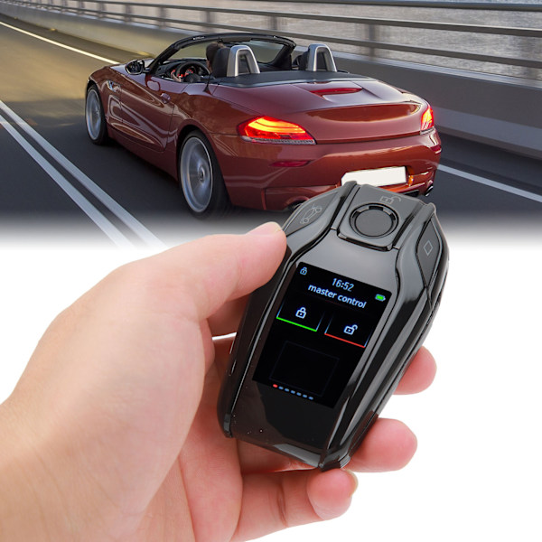 Smart Fjernbetjening Bilnøgle LCD Skærm Anti-Tabt Automatisk Lås Op Lås Nøglefri Adgang Auto Lås Nøgle Fob til One Click Start Bil