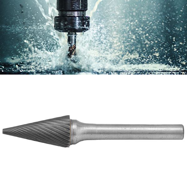 Karbidfræser 12mm Holdbar Robust Wolfram Stål Praktisk Bred Anvendelse Varmebehandlet Form Dobbelt Snit (MX1225M06)