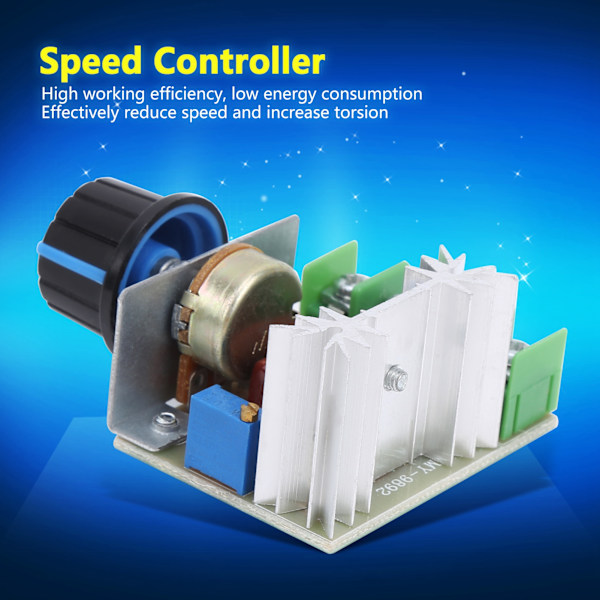 3 st AC-motorhastighetsstyrningsmodul Hastighetsreglering Elektronisk komponent 2000W PWM 50-220V