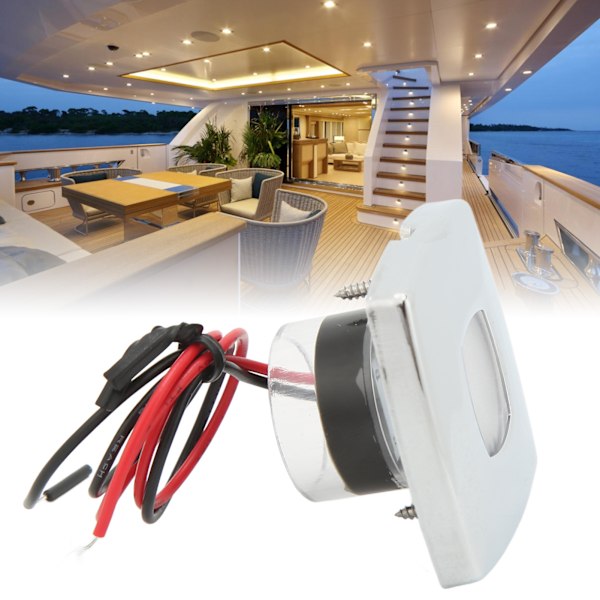 LED in Ground Light DC12V 3W IP67 Waterproof Warm White Lighting Step Lamp for Boat RV Yard