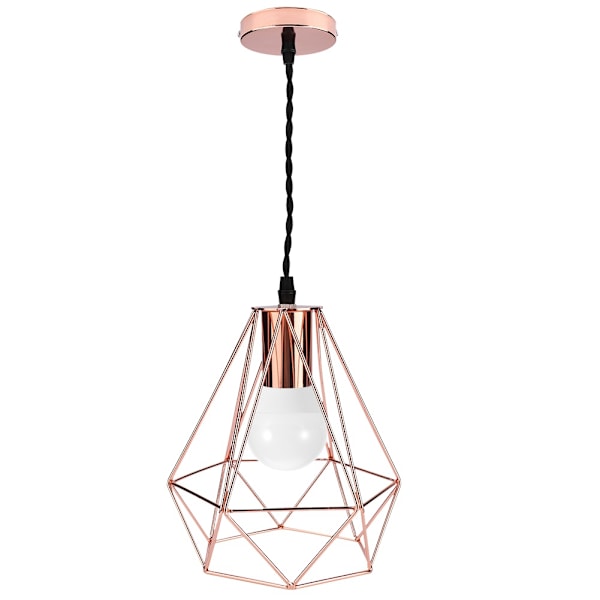 E27 Metall Modern Inomhus Hängande Taklampa Pendel Ihålig Lampa AC85-265V
