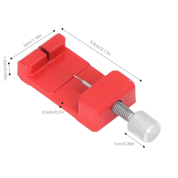 Verktøy for å fjerne lenke fra klokkearmbånd, justere størrelse, fjerne stifter, med 3 ekstra stifter