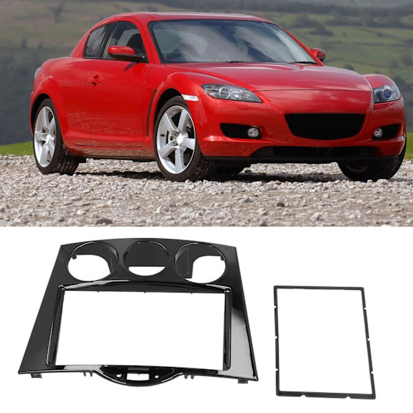 2Din Radio Stereo Facia Ramme Dash CD Panel Trim Udskiftning til Mazda RX-8 2003-2008