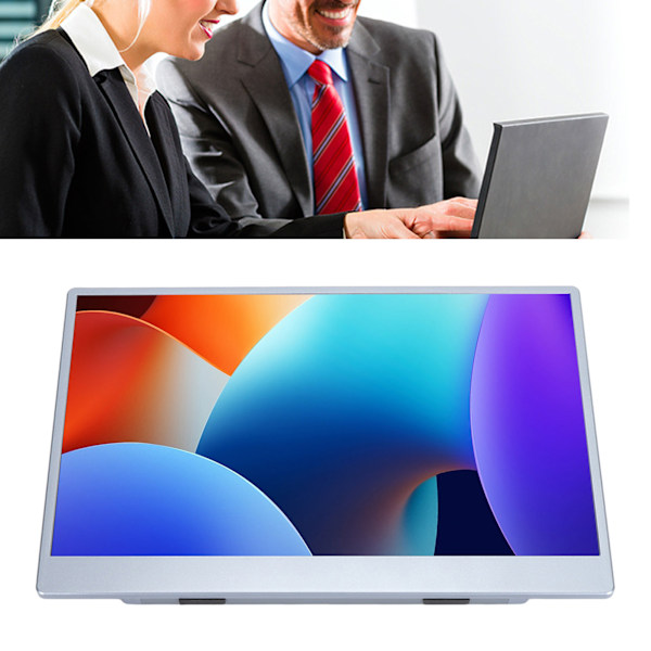 13,3 tums portabel skärm Multifunktionell HD Multimedia Interface Typ C Tunn Rese Laptop Skärm för Hem Resor Kontor