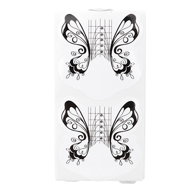 100 stk. Negle Manicure Form Holder Neglekunst Tip Forlængelse Guide Sticker Manicure Værktøjer (YC08)
