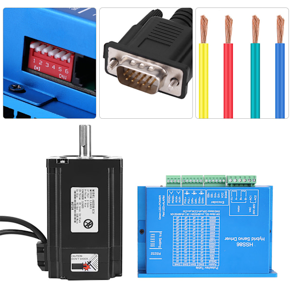 HSS86 Hybrid Servo Driver   NEMA34 Sluten Loop Hög Hastighet Stepper Servomotor 8N.m 0~1000RPM