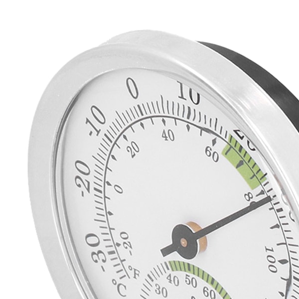 Termometer och hygrometer med ratt, Mini hygrometer för humidor, växthus, trädgård, hem, kassaskåp
