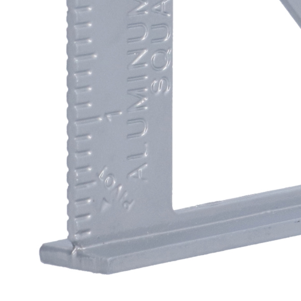 Trekantlinjal i aluminiumlegering 7 tommer 45/90 grader Tykkere måleverktøy for håndverk Trefabrikasjon