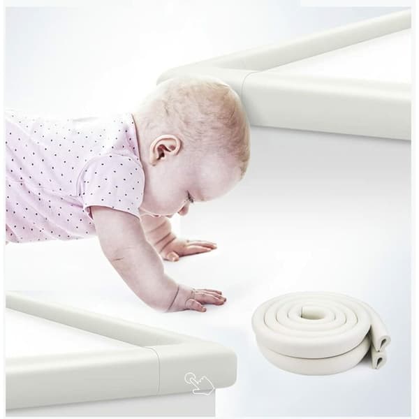Hörnskydd för möbler, Säkerhet Först Enkel Installation och Demontering Babysäkert Skydd för Omfattande Hemsäkerhet (2 Set)