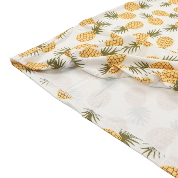Amningsöverdrag Mjukt Andningsbart Vindtätt 4 i 1 Multianvändning Baby Amningsöverdrag för Babybil Liten Ananas