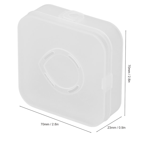 5 stk. Pudderpuf Opbevaringsboks Holder Transparent Hvid Åndbar Støvfri Makeup Puf Beholder Etui