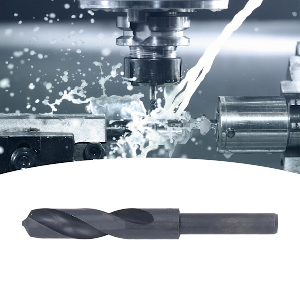 Reduceret Skaft Bor Bits Højhastigheds Stål Sort Twist Bor Bit til Aluminium Kobber 18,5mm