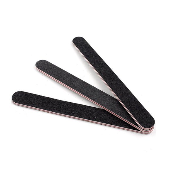 10Pcs Professional Double Sided 100/180 Grit Nail Files Emery Board Nail Buffering Files Manicure Pedicure Tools