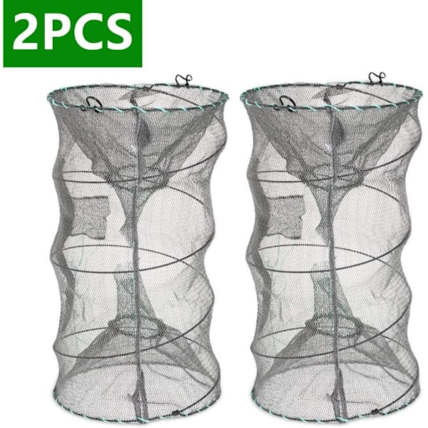 Fiskebete fälla, 2-pack krabbfälla mörtfälla kräftfälla Lo