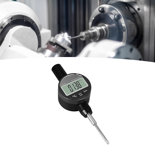 Digital indikatorklocka 0,01 mm 0,0005 tum upplösning 0 till 30 mm räckvidd M2,5 gänga Högprecisions mätklocka