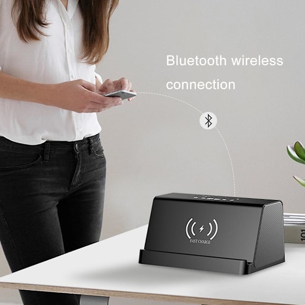 Innovativ Bluetooth-högtalare Väckarklocka, Kombinerar Hi-Fi-ljud med mångsidiga lägen för en oöverträffad ljudupplevelse, elegant design perfekt