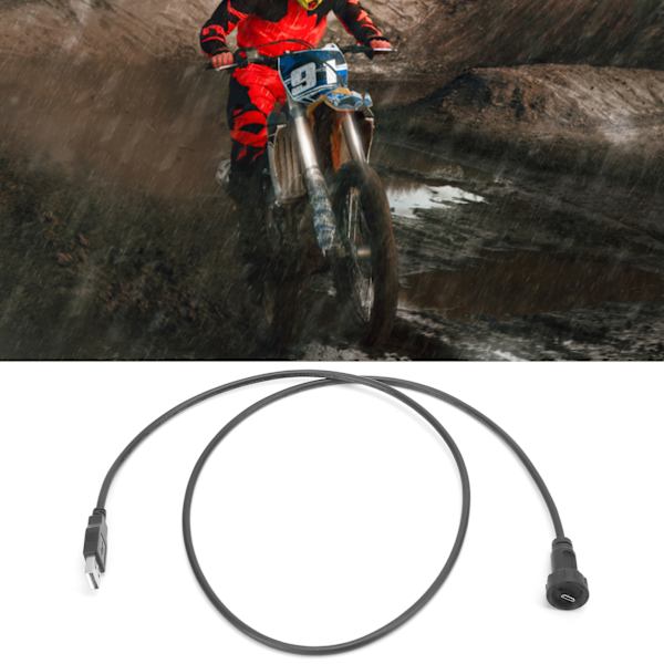 Vattentät USB-kontakt IP67 MICRO USB2.0 hane med kabelkontakt E10MCTAM/U2AM (1 meter)