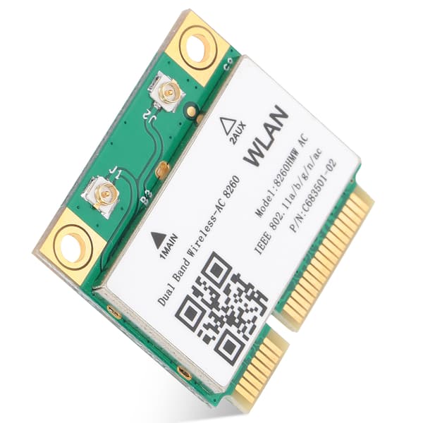 802.11ac Trådløst netværkskort til PC, Dual Band 2,4 GHz 5 GHz højhastighedsdataoverførsel med Mini PCI-E-interface, Bluetooth 4.1 og Gigabit-understøttelse