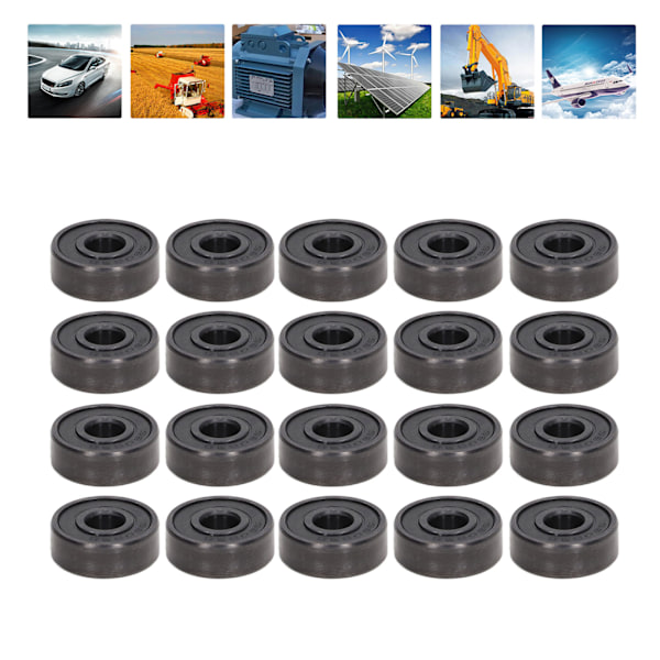 20 stk. Miniature Dyb Rillkuglelejer Dobbelt Forseglede Skateboard Kuglelejer S606RS