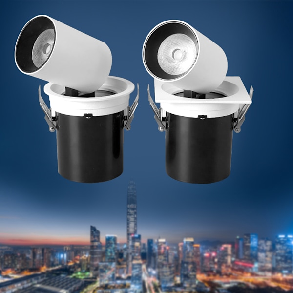 Superstark 15W LED Infälld Takspotlight Justerbar Rotation varmt ljus 15W